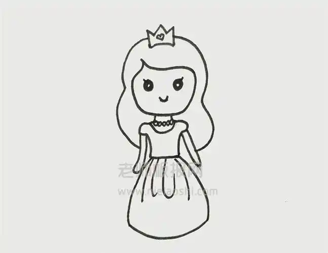 公主简笔画图片 公主怎么画