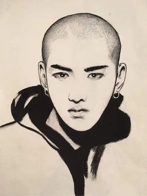 彩铅手绘吴亦凡