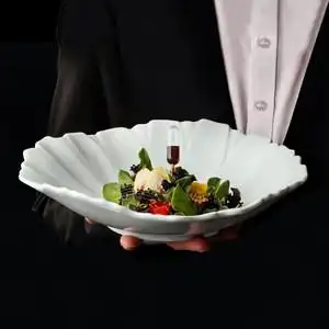 异形酒店用品餐厅特色异形凉菜装饰个性餐具创意根雕冷菜盘意境菜盘饰