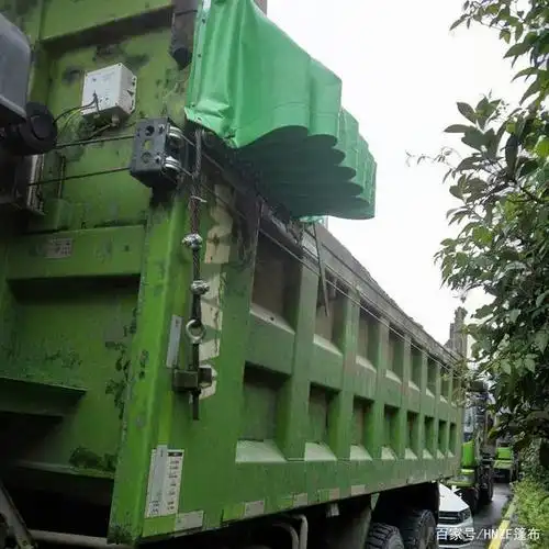 外装钢丝绳渣土车电动篷布安装说明