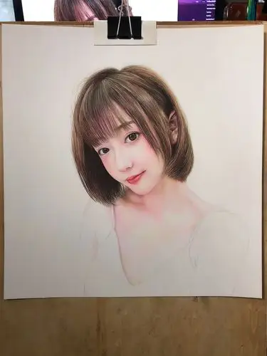 彩铅画人物肖像