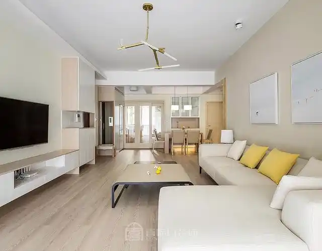 98平米三室户北欧风格装修效果图-珠海美团网