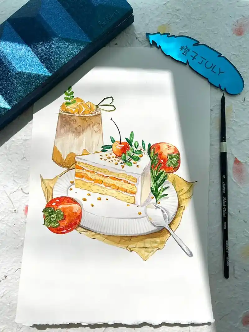 周末跟下午茶套餐更配～水彩甜品组合90 颜料:鲁本斯宝石系列 - 抖