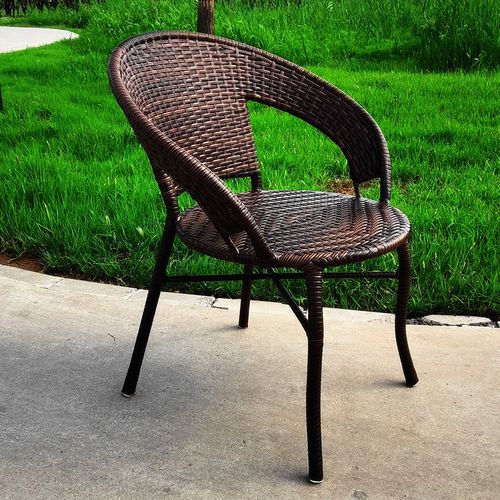 藤椅椅子背椅单人家用滕编扶手户外餐椅阳台其它椅子