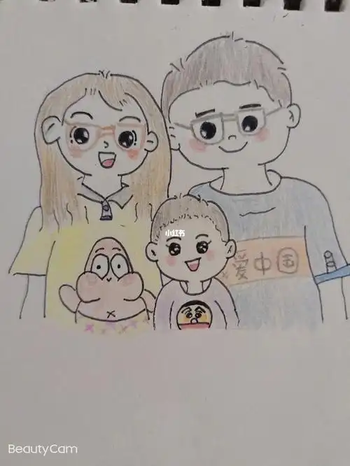 我的绘画成长史  #一家三口亲子照  #简笔画