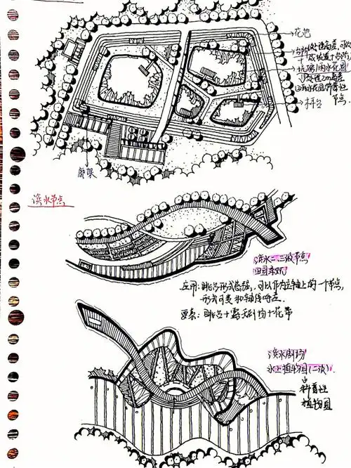 11节点抄绘雨水花园和滨水节点