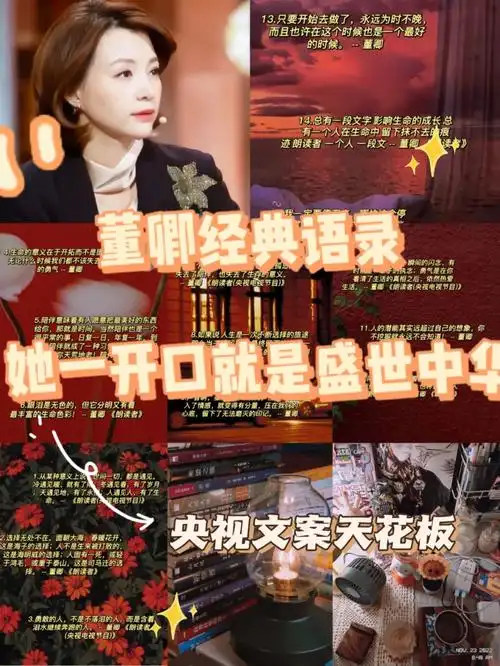 董卿经典语录温柔又有力量