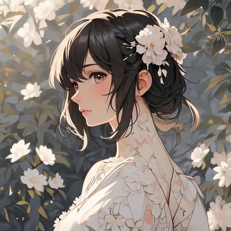 94动漫风女生侧颜头像78 今天给大家分享一组超美的动漫风女生