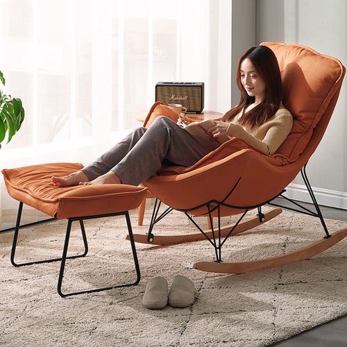 轻奢摇椅躺椅懒人沙发大人家用北欧风客厅卧室单人阳台休闲摇摇椅
