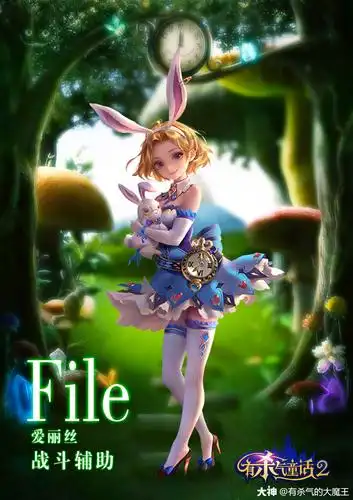 童话周刊人物活泼可爱的灵动少女爱丽丝