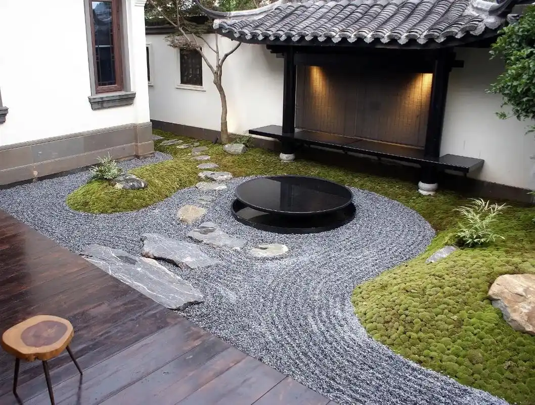 景观设计:别墅庭院|枯山水庭院|传神之作.业主出于对中式园林 - 抖音