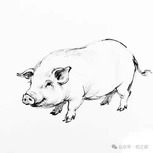 10幅动物手绘线稿分享