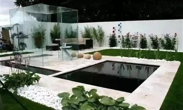 庭院景观水池,让人与自然之间和谐共处,岁月静好