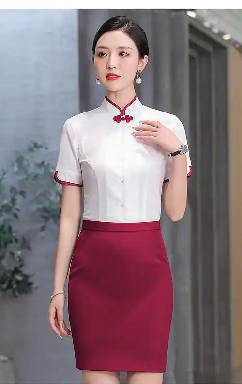 东航空姐制服职业套装女新款气质马甲三件套乘务员面试礼仪工作138深