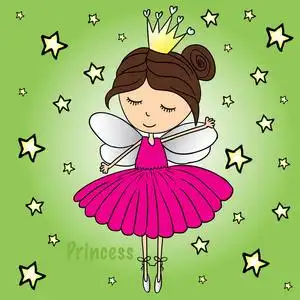 带翅膀的仙女公主女孩照片