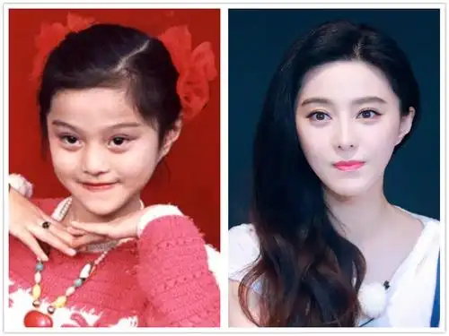 原创明星童年对比照:林允朴实,刘亦菲美到大,最美的是她!