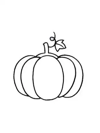 幼儿南瓜简笔画