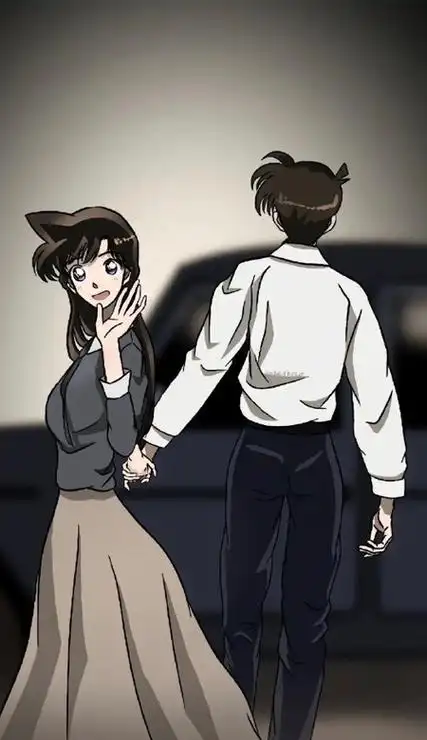 工藤新一小兰情侣壁纸高清 好喜欢这组好有氛围感下载_七七下载网