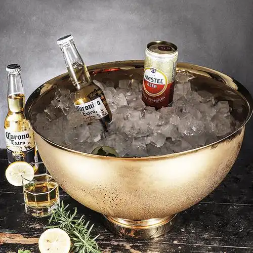 酒吧调酒不锈钢香槟punchbowl水果盆啤酒桶宾治冰桶