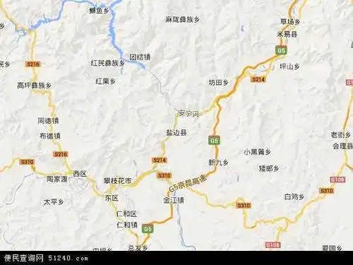 盐边县地图 - 盐边县电子地图 - 盐边县高清地图 - 2020年盐边县地图