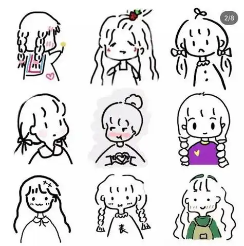 2019流行人物简笔画