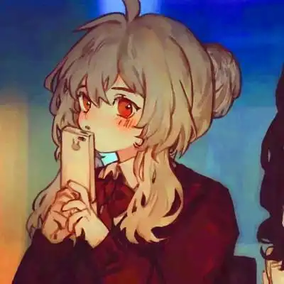 动漫头像女生闺蜜二人