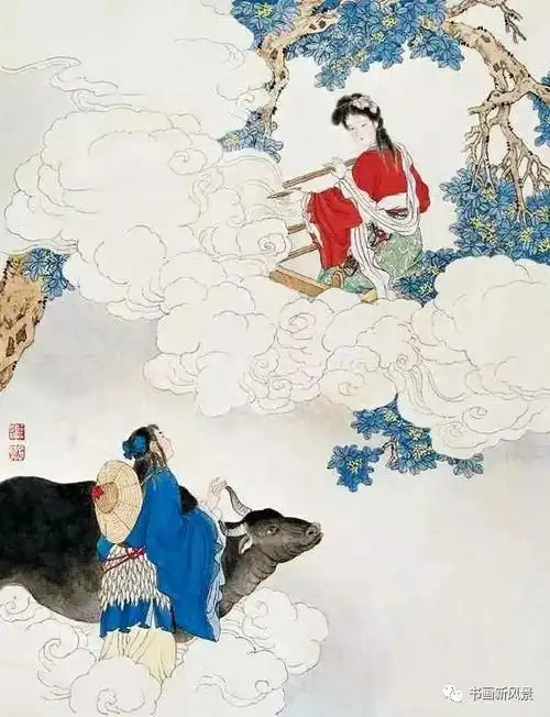 七夕,赏国画中最美的织女,最帅的牛郎!