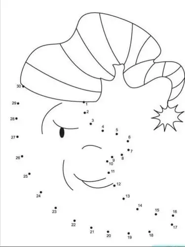 1到30你会数吗?如果会了,快来完成以下连线吧!