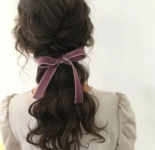 卷发怎么扎简单又好看,学会这5种就够了|发型|高马尾|马尾辫|蝴蝶结