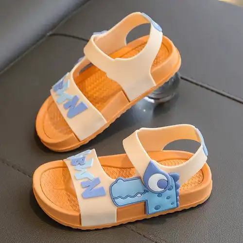儿童凉鞋夏季女童外穿小学生潮流时尚卡通可爱男童沙滩鞋防凉拖鞋