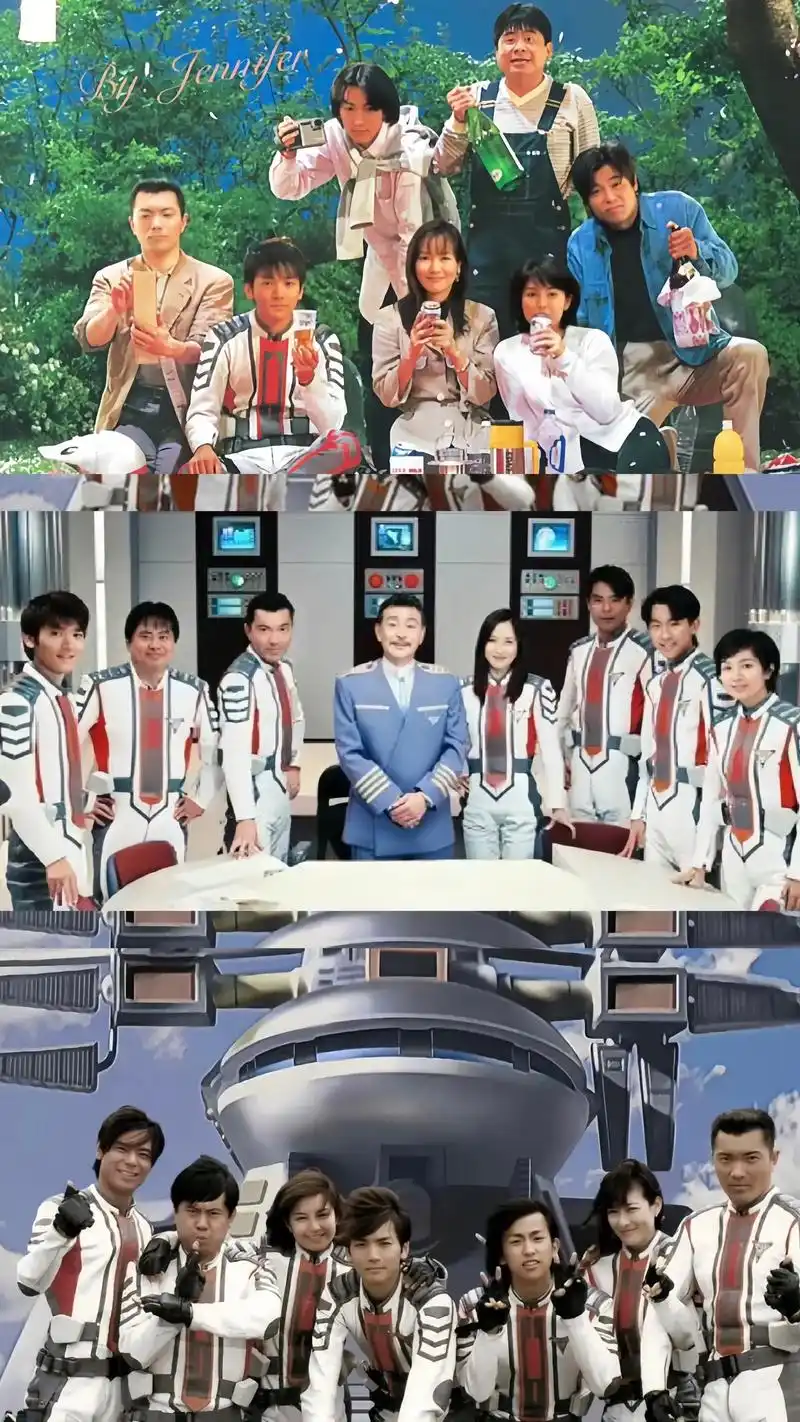 图文 壁纸.胜利队集体照片/ 大合照#迪迦奥特曼 #胜利队合 - 抖音