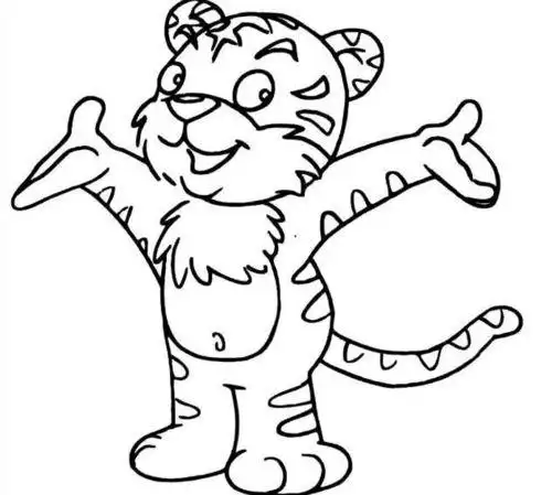 老虎简笔画图片大全