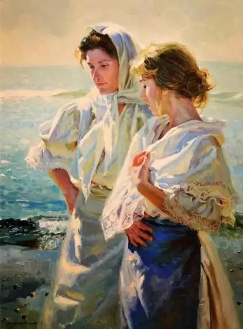 西班牙画家阿拉克鲁笔下色调柔美而纯粹的欧洲风土人情