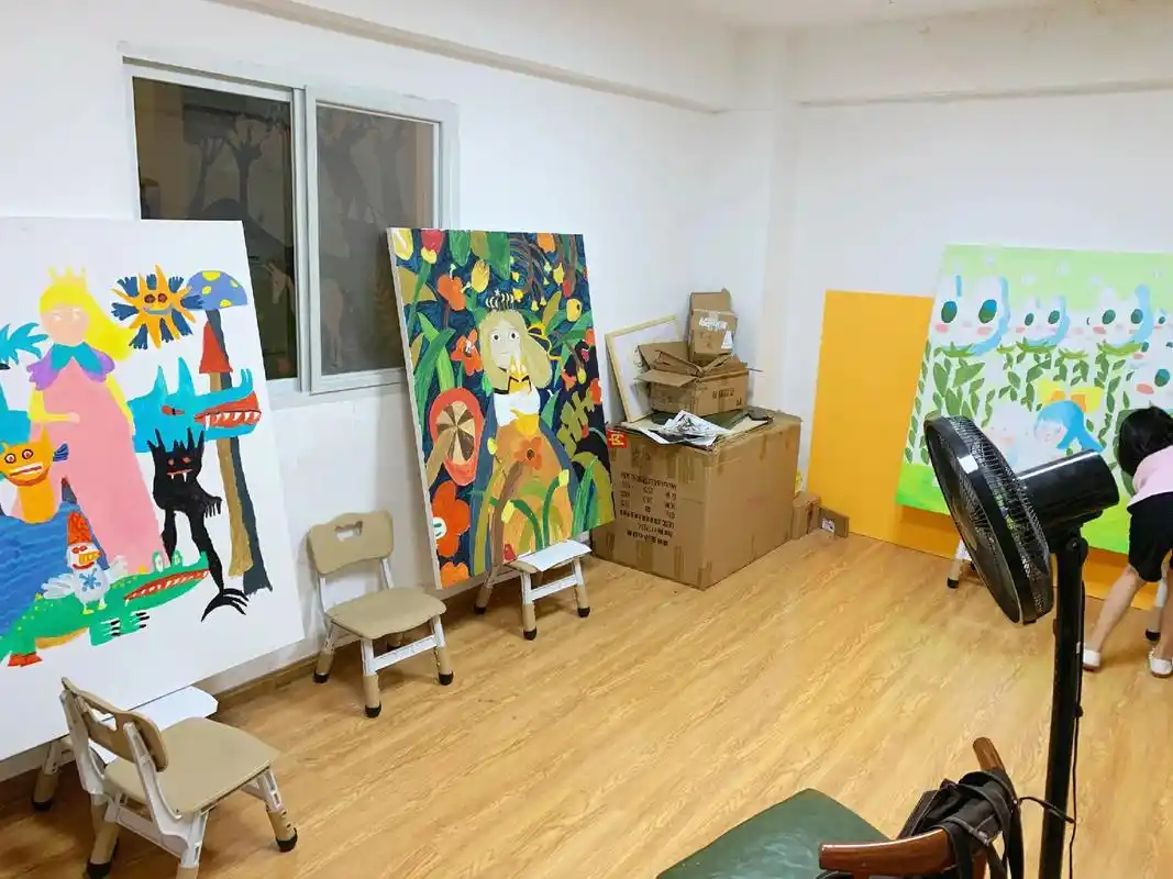 涂图美术巨幅油画创作