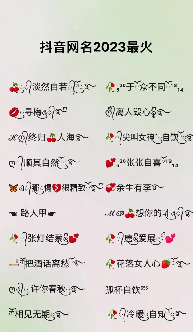 2023年超火超好听霸气网名昵称.抖音放大镜93尊享图库,口 - 抖音