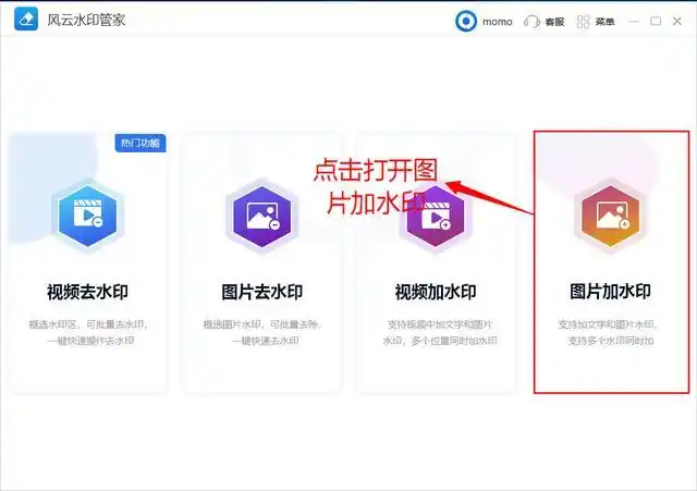 第三步:单击添加文件,将需要加水印的照片选中,点击打开文件.