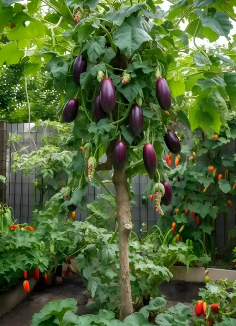 茄子是长在树上的吗?