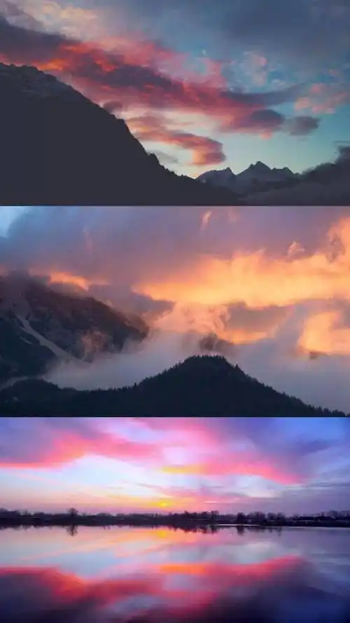 【拼接】风景拼接手机壁纸_壁纸_风景_手机