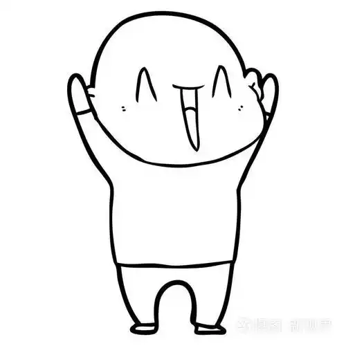 卡通光头男子的矢量插图插画-正版商用图片06pm6v-摄图新视界