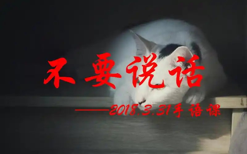 【特教手语课】不要说话_哔哩哔哩 (゜-゜)つロ 干杯~-bilibili