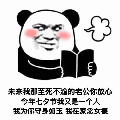 未来我那至死不渝的老公你放心今年七夕节我又是一个人我为你守身如玉