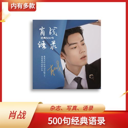 肖战经典语录500句周记合集周边杂志相册 照片书 纪念记录册收藏