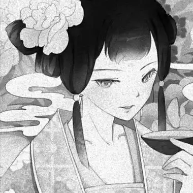 黑白古风头像女