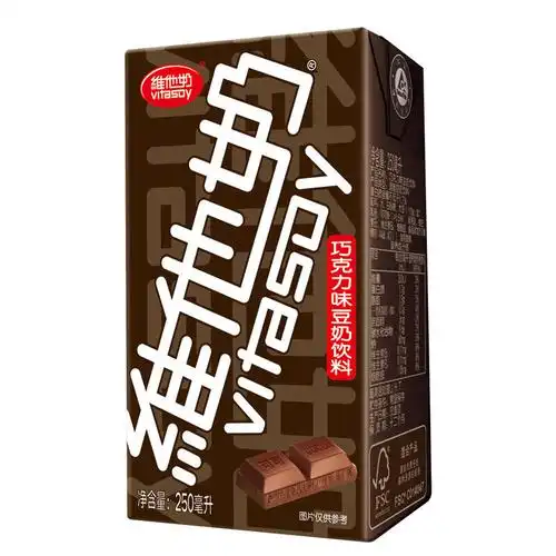 维他奶巧克力味豆奶植物奶蛋白饮料250ml16盒国美超市甄选
