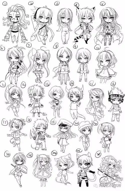 免费三天课动漫q版人物绘画技法零基础也可以画好人物动漫[漫画教程]