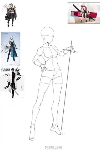 章节十阶段一—毕业设计:精线稿人体