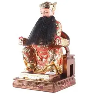 12 16寸保生大帝 大道公 吴夲真人 彩绘k金工艺 树脂佛像摆件精品