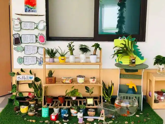 创意环创幼儿园春季植物角环境布置春日美景尽收眼底