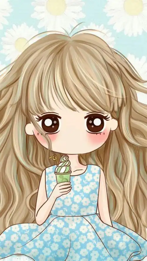 可爱美丽的小薇 头像 美图 女生 壁纸 锁屏 萌萌图 插画