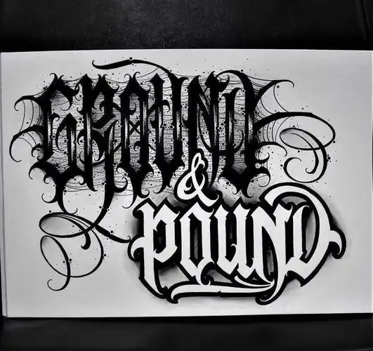 西海岸花体字来一波手稿赏析.纹身不仅是图案可以定制